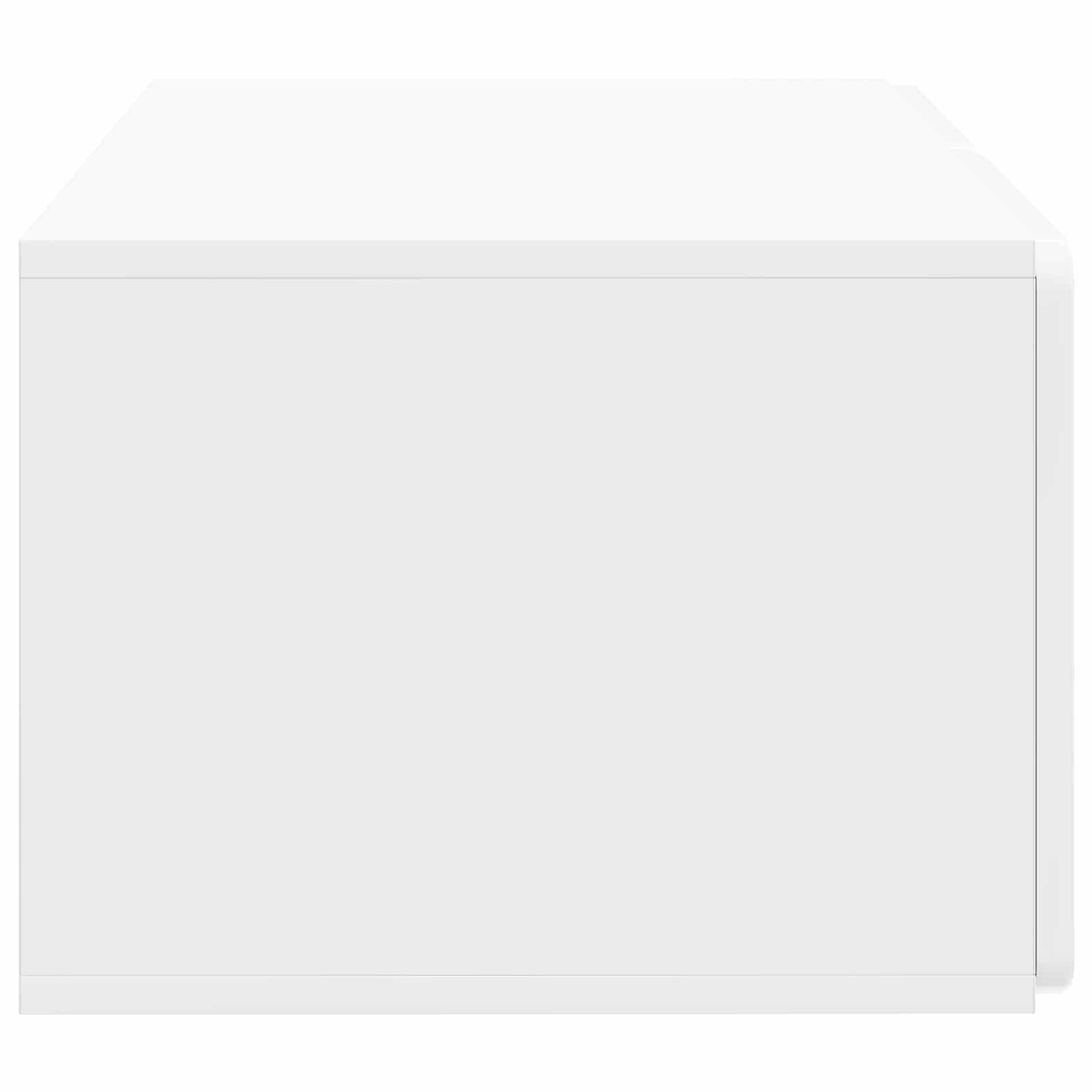Wandmontierter TV-Schrank 59,5 x 41 x 30 cm Hochglanz Weiß