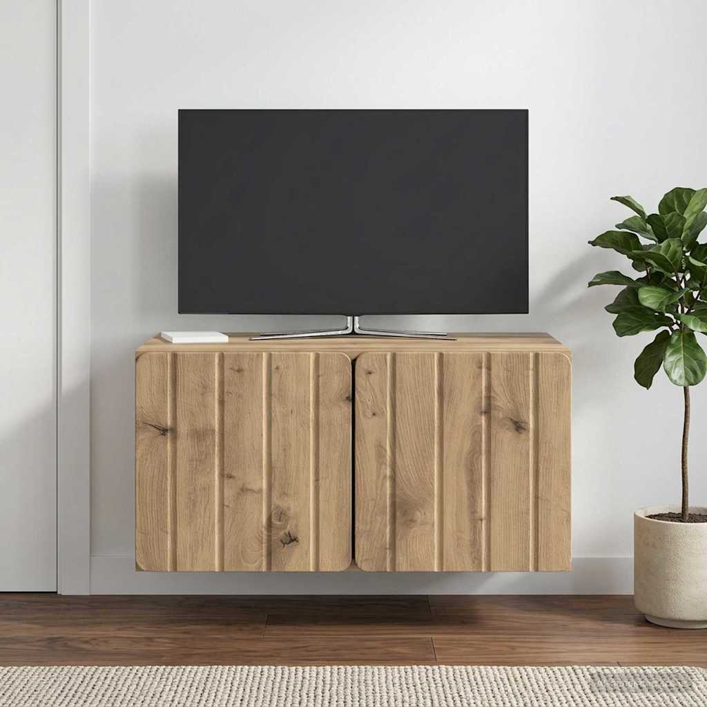 Wandmontierter TV-Schrank 59,5 x 41 x 30 cm Artisan-Eiche