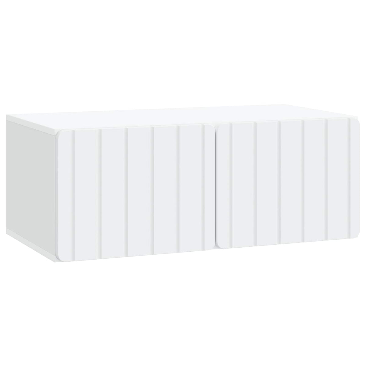 Wandmontierter TV-Schrank 78,5 x 41 x 30 cm Weiß Holzwerkstoff