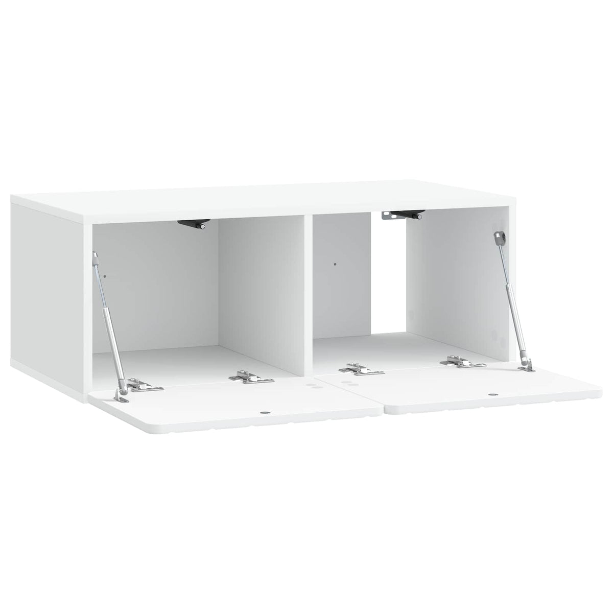 Wandmontierter TV-Schrank 78,5 x 41 x 30 cm Weiß Holzwerkstoff
