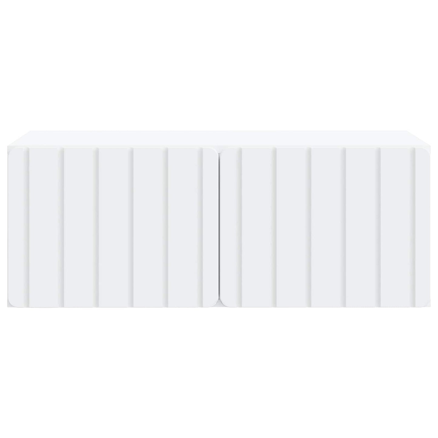 Wandmontierter TV-Schrank 78,5 x 41 x 30 cm Weiß Holzwerkstoff