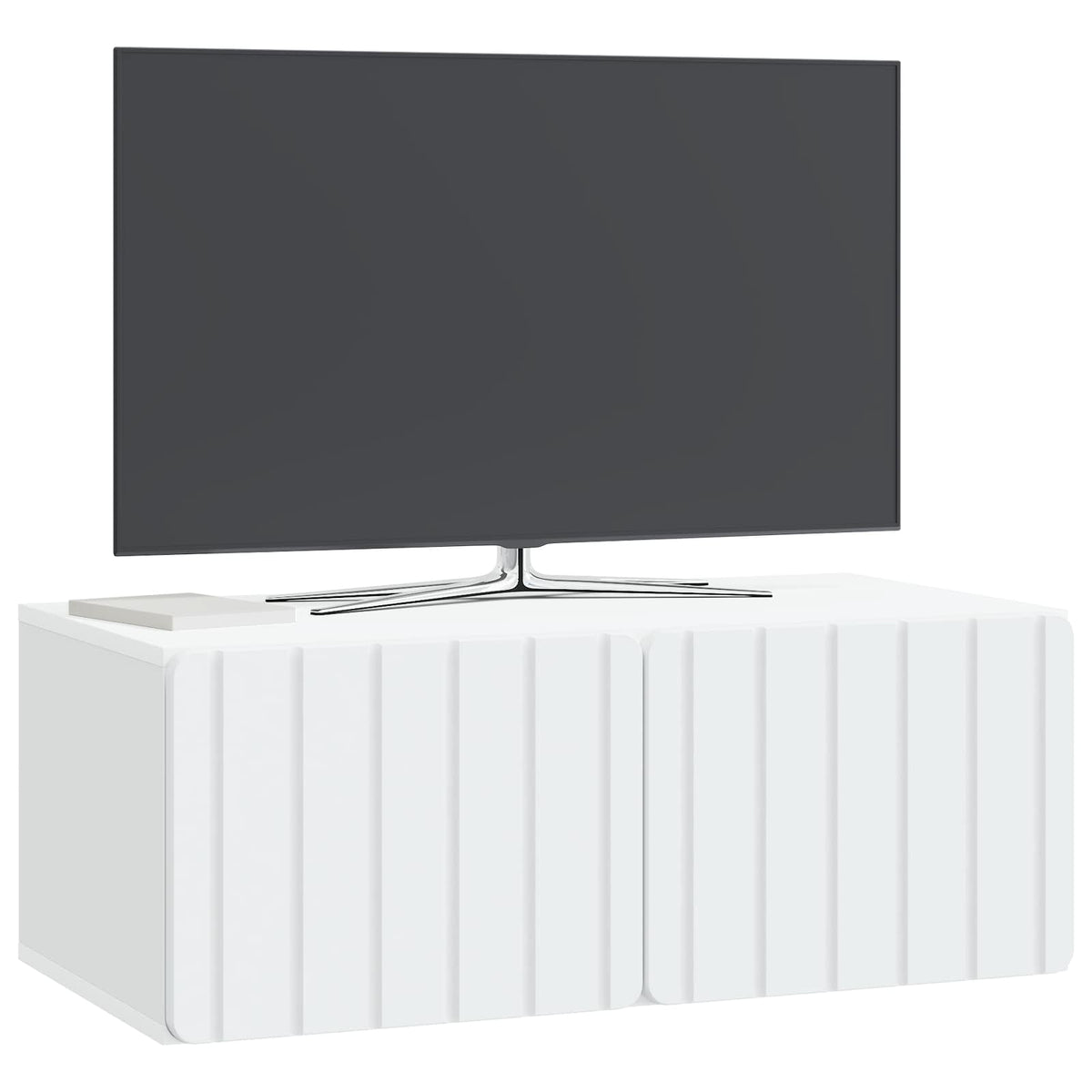 Wandmontierter TV-Schrank 78,5 x 41 x 30 cm Weiß Holzwerkstoff