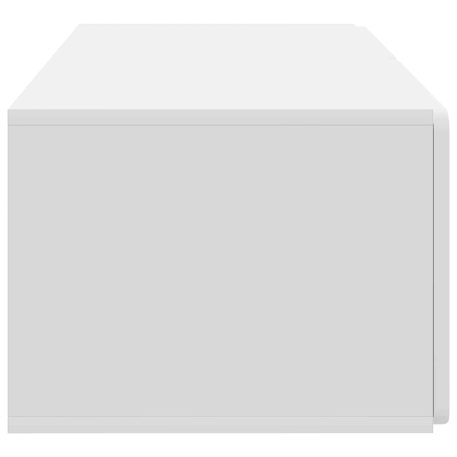 Wandmontierter TV-Schrank 78,5 x 41 x 30 cm Weiß Holzwerkstoff