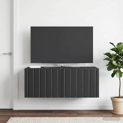 Wandmontierter TV-Schrank 78,5 x 41 x 30 cm Schwarz
