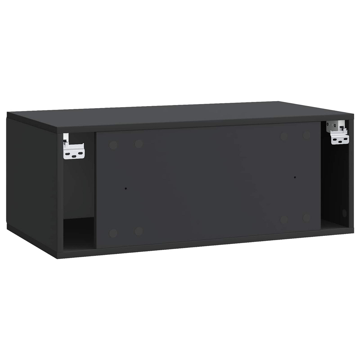 Wandmontierter TV-Schrank 78,5 x 41 x 30 cm Schwarz
