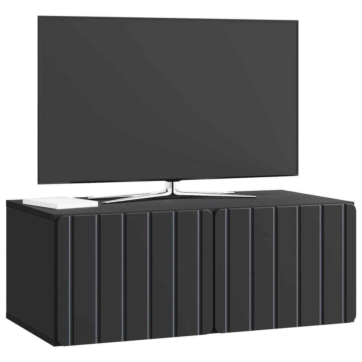 Wandmontierter TV-Schrank 78,5 x 41 x 30 cm Schwarz