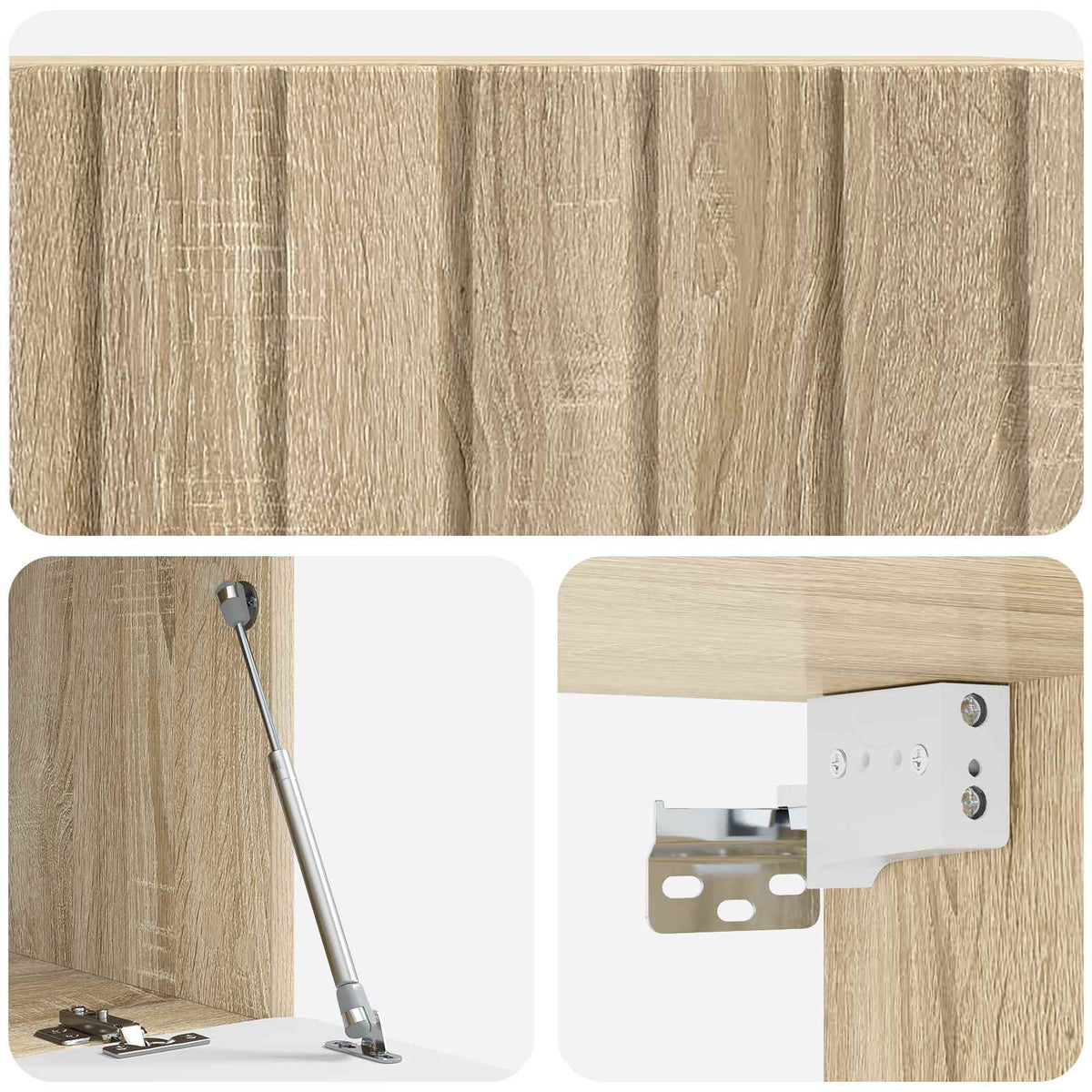 Wandmontierter TV-Schrank 78,5 x 41 x 30 cm Sonoma-Eiche