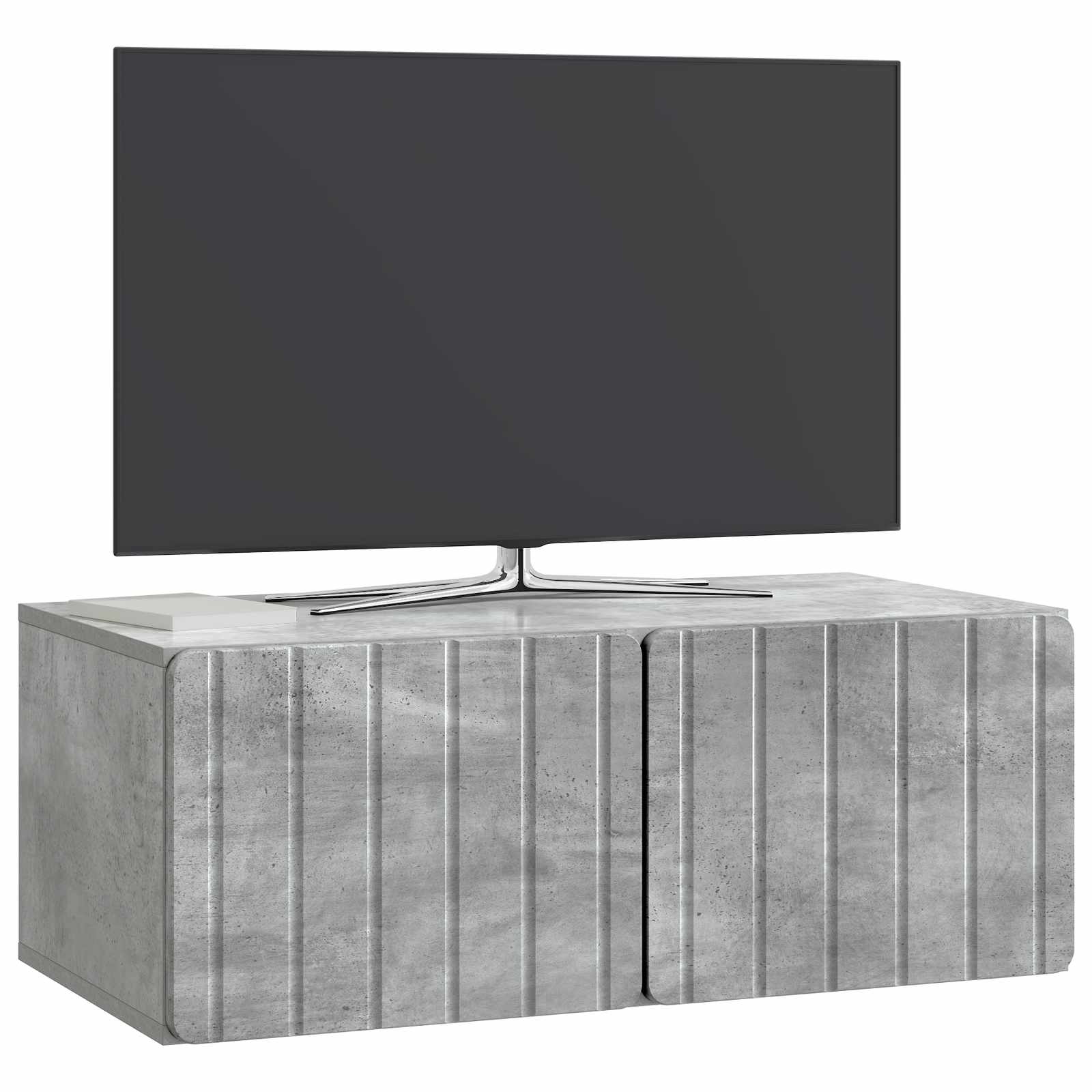 Wandmontierter TV-Schrank 78,5 x 41 x 30 cm Betongrau