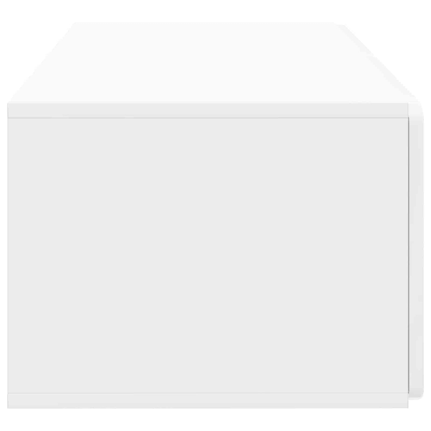 Wandmontierter TV-Schrank 78,5 x 41 x 30 cm Hochglanz Weiß