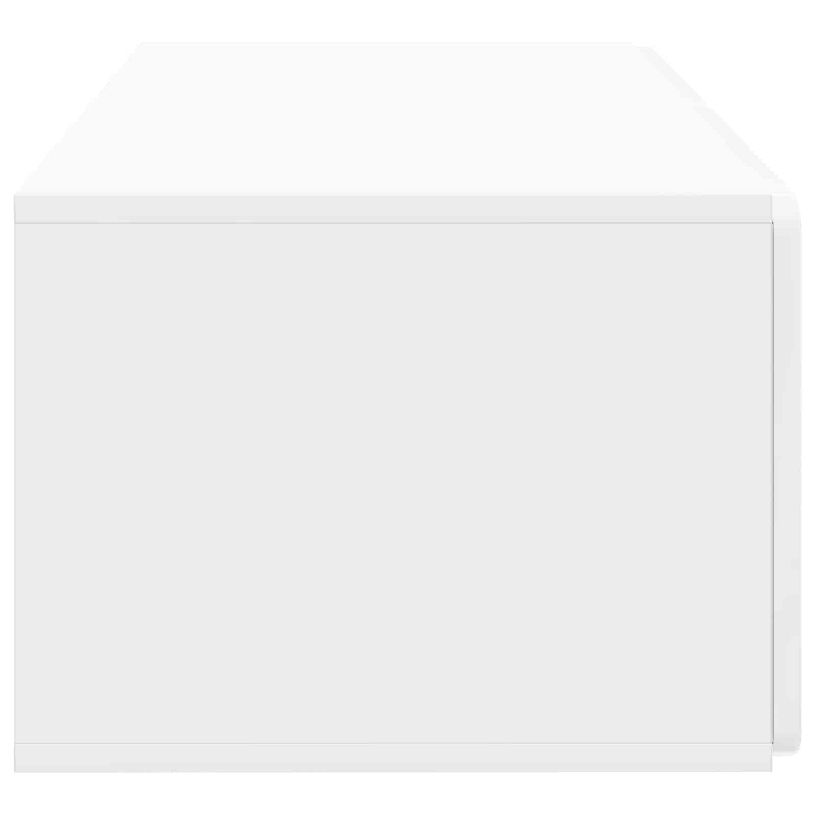 Wandmontierter TV-Schrank 78,5 x 41 x 30 cm Hochglanz Weiß