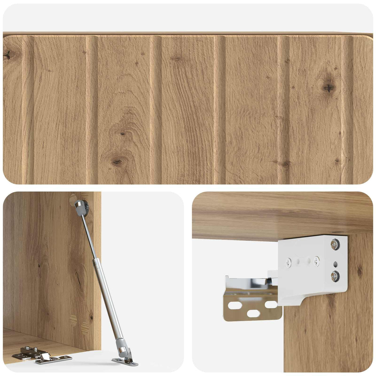 Wandmontierter TV-Schrank 78,5 x 41 x 30 cm Artisan-Eiche