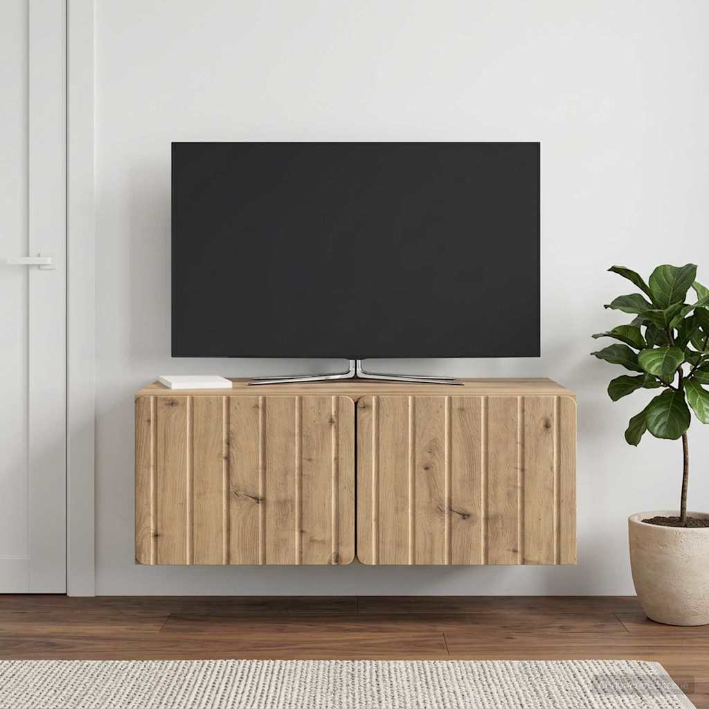 Wandmontierter TV-Schrank 78,5 x 41 x 30 cm Artisan-Eiche