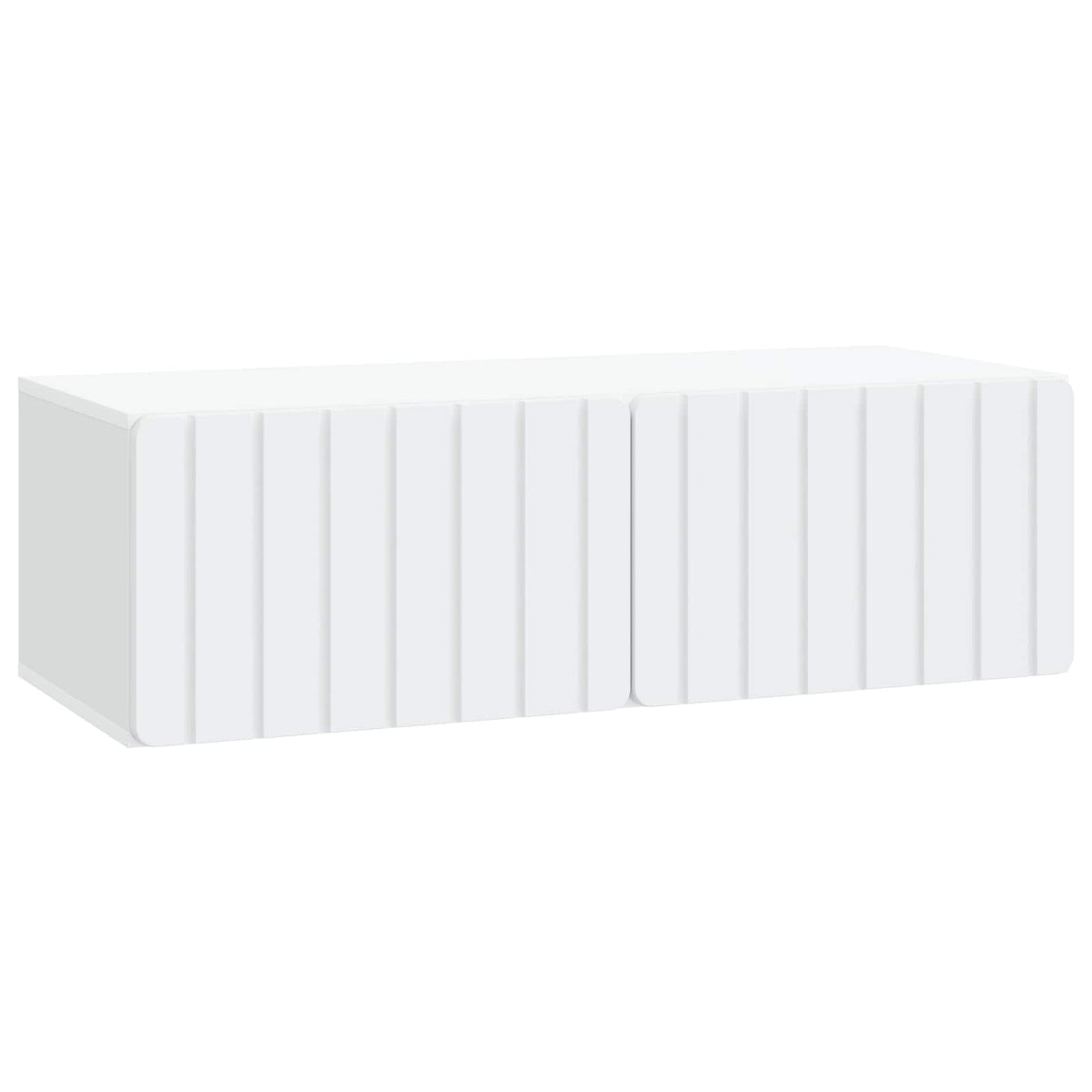 Wandmontierter TV-Schrank 98 x 41 x 30 cm Weiß Holzwerkstoff