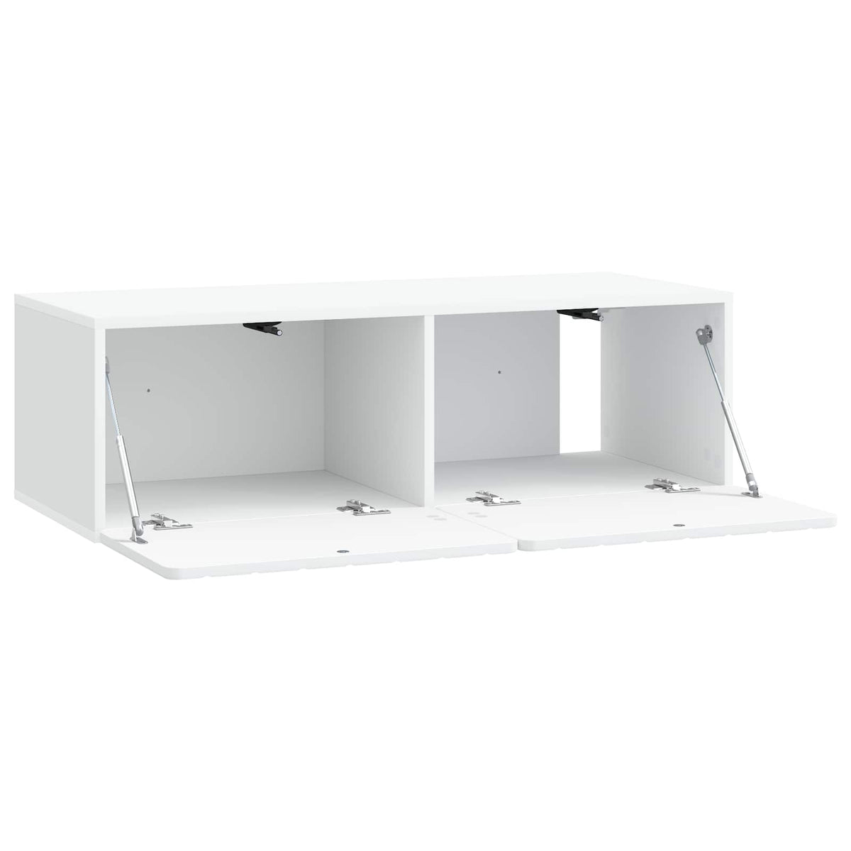 Wandmontierter TV-Schrank 98 x 41 x 30 cm Weiß Holzwerkstoff