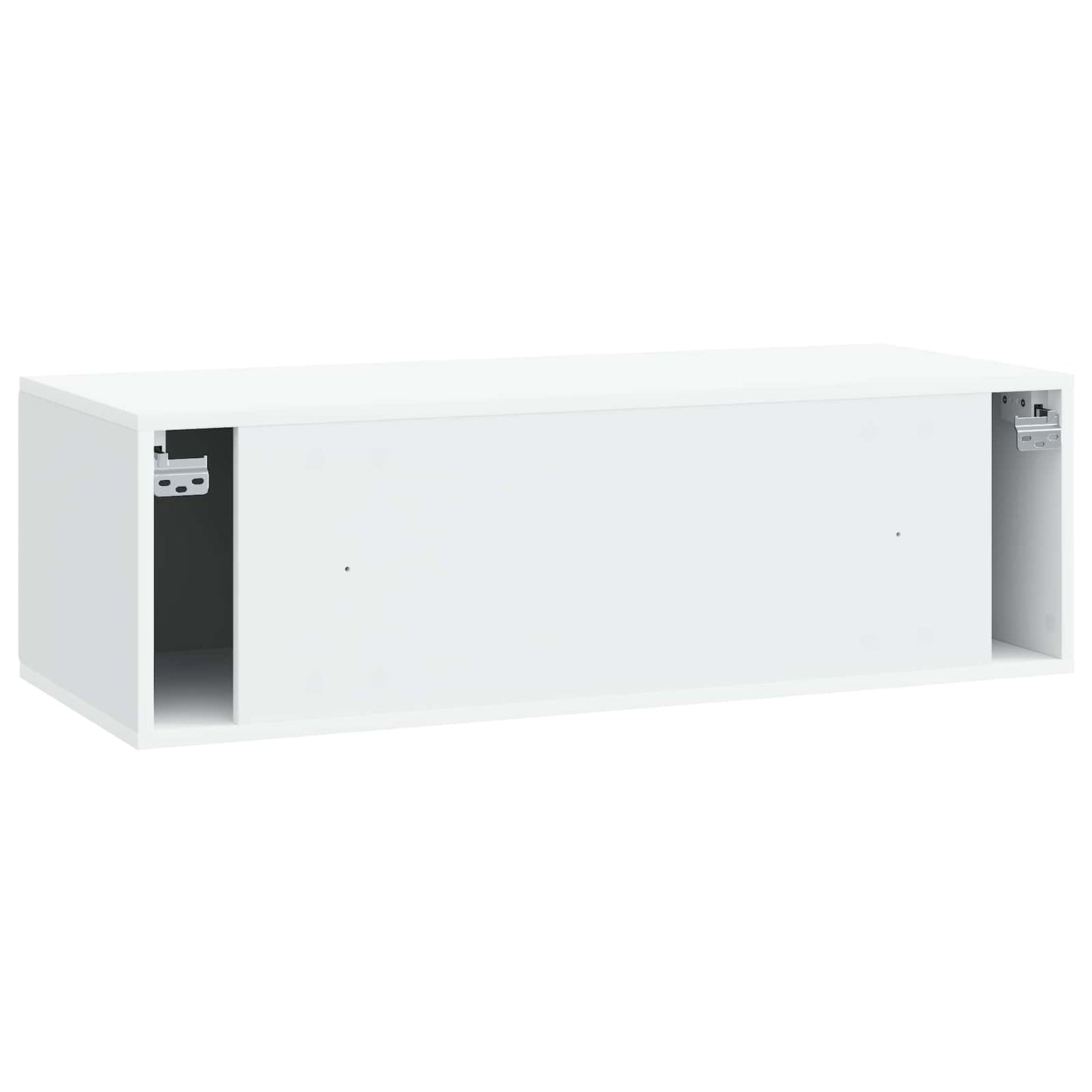 Wandmontierter TV-Schrank 98 x 41 x 30 cm Weiß Holzwerkstoff