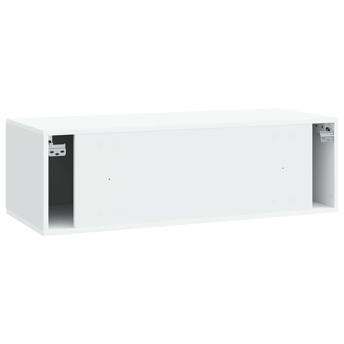 Wandmontierter TV-Schrank 98 x 41 x 30 cm Weiß Holzwerkstoff