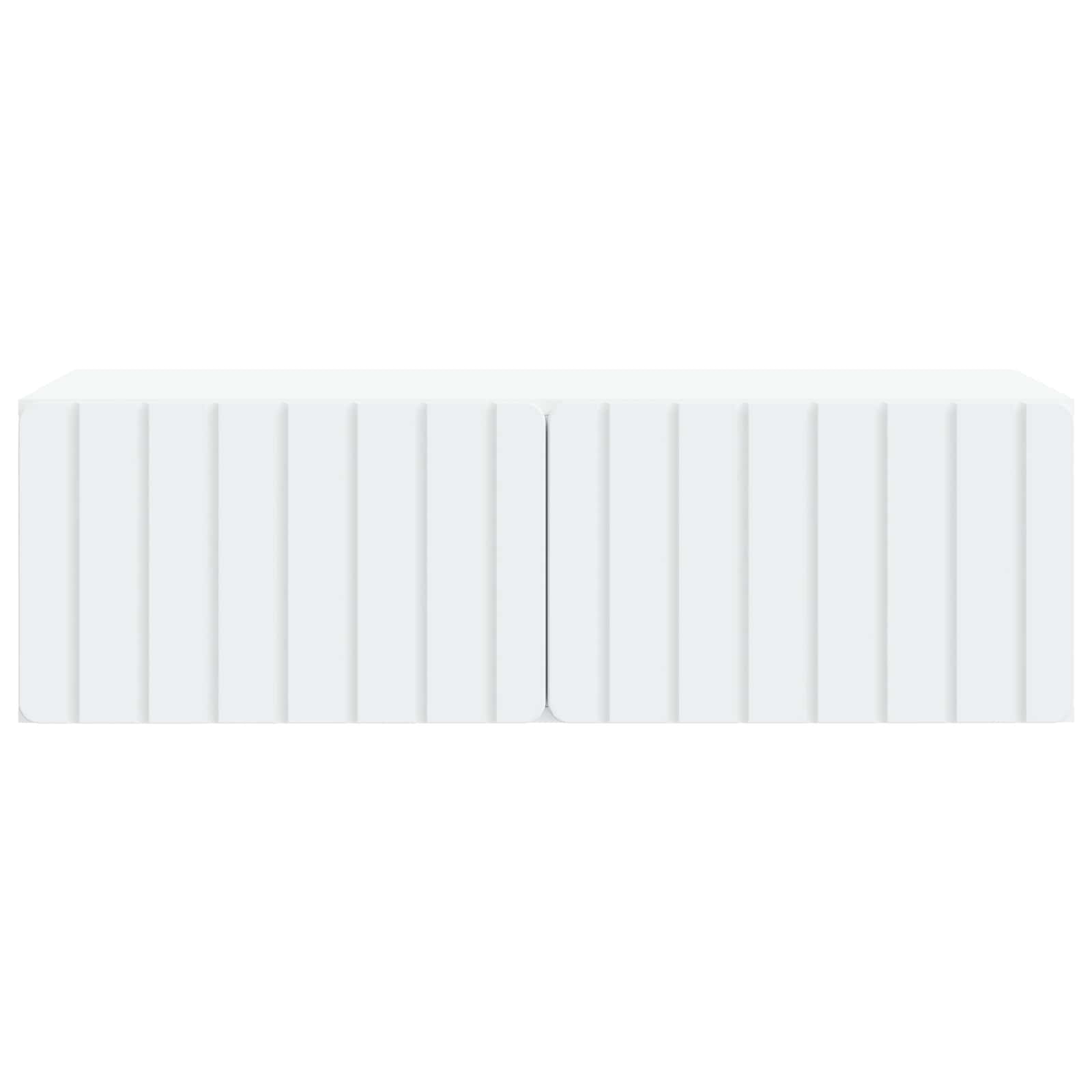 Wandmontierter TV-Schrank 98 x 41 x 30 cm Weiß Holzwerkstoff