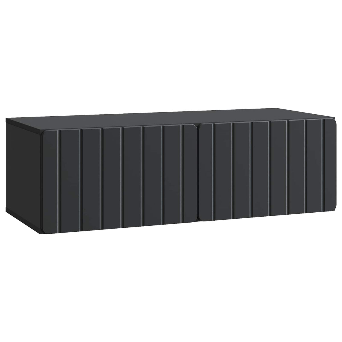 Wandmontierter TV-Schrank 98 x 41 x 30 cm Schwarz Holzwerkstoff