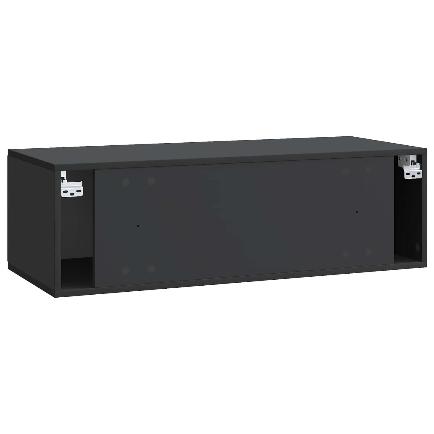 Wandmontierter TV-Schrank 98 x 41 x 30 cm Schwarz Holzwerkstoff