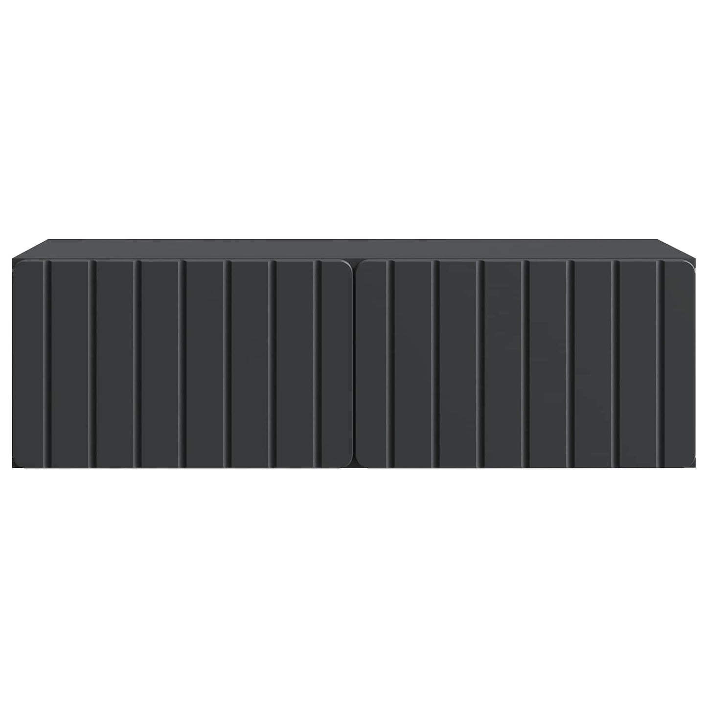 Wandmontierter TV-Schrank 98 x 41 x 30 cm Schwarz Holzwerkstoff
