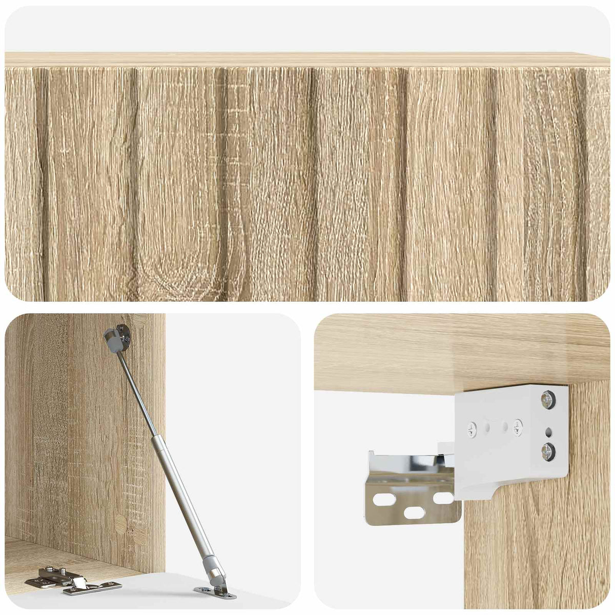 Wandmontierter TV-Schrank 98 x 41 x 30 cm Sonoma-Eiche