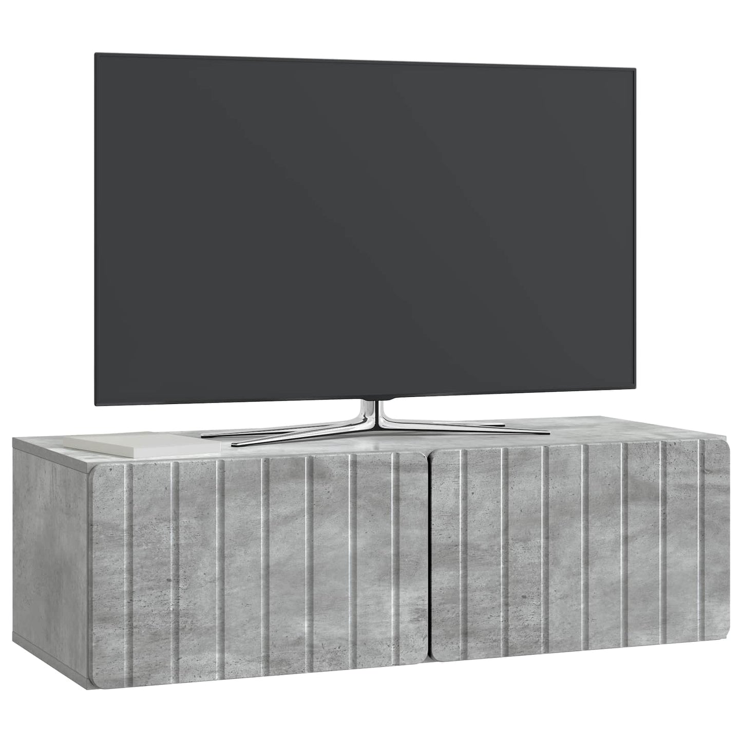 Wandmontierter TV-Schrank 98 x 41 x 30 cm Betongrau