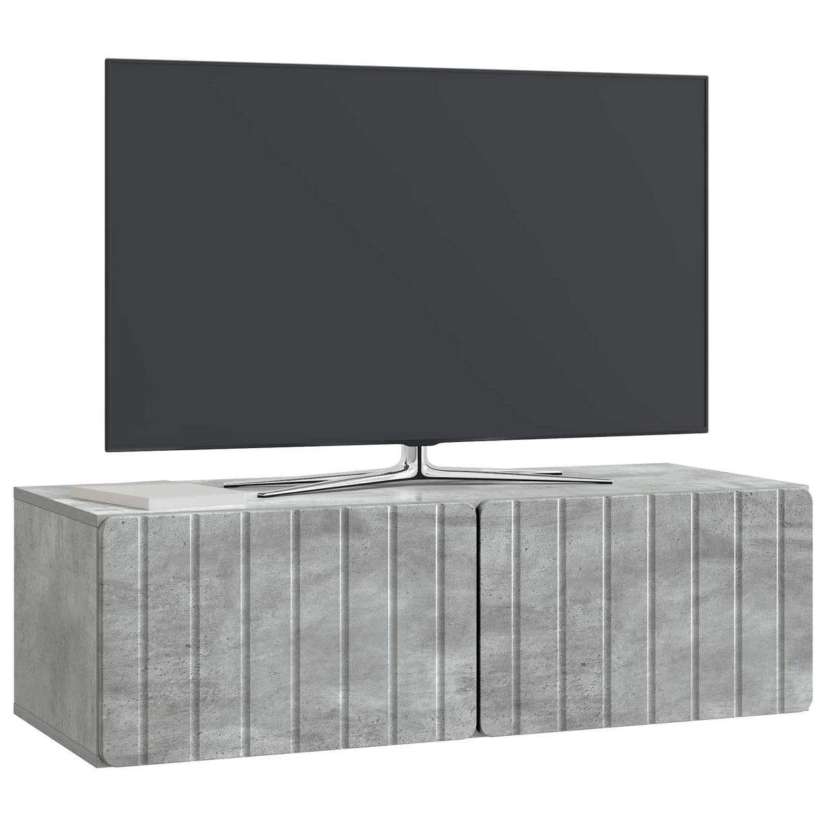 Wandmontierter TV-Schrank 98 x 41 x 30 cm Betongrau