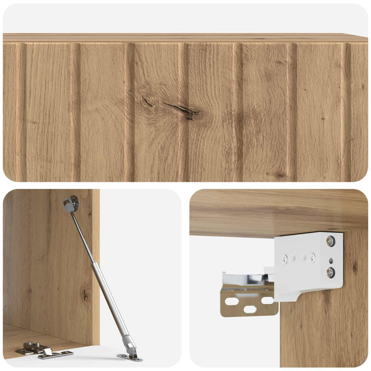 Wandmontierter TV-Schrank 98 x 41 x 30 cm Artisan-Eiche