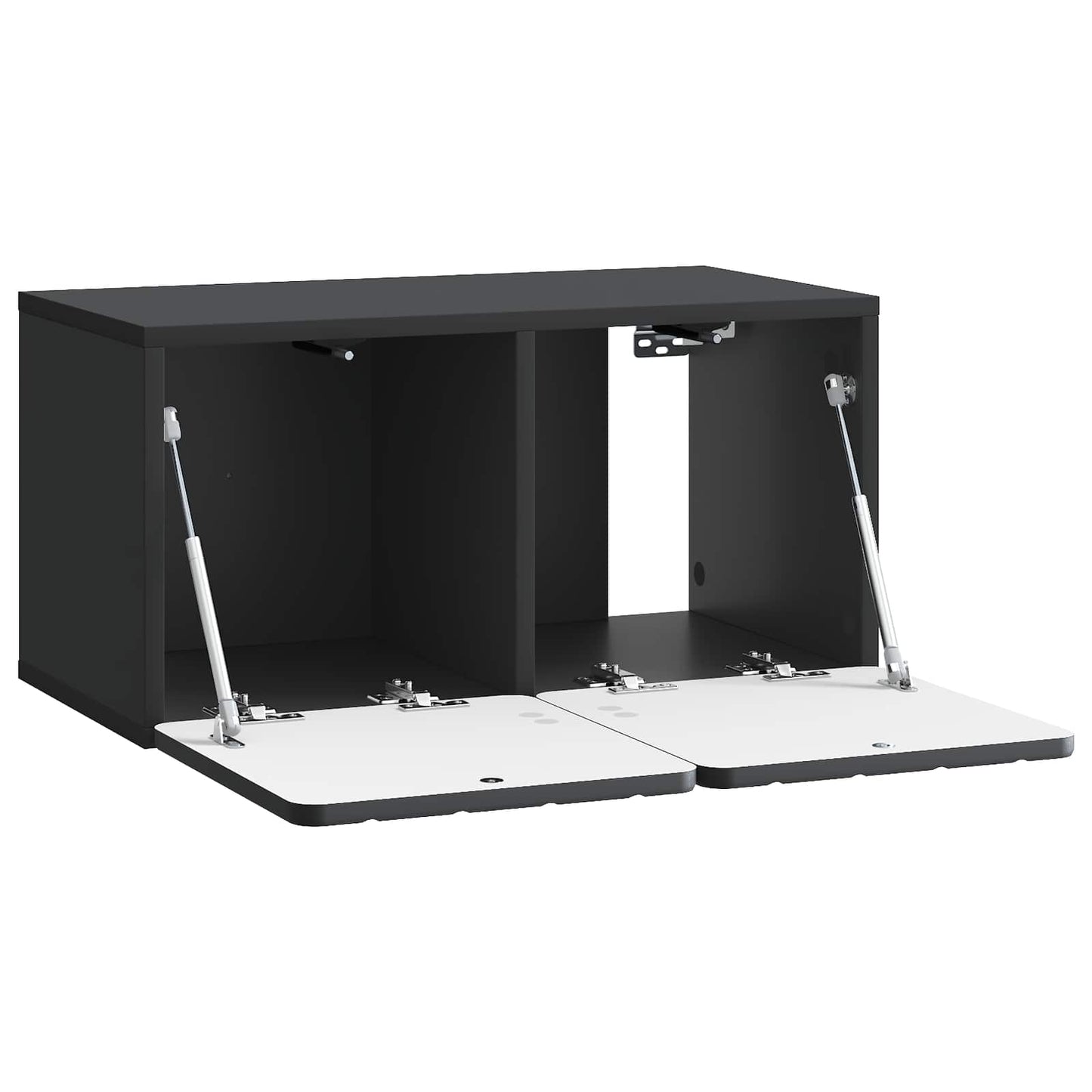 Wandmontierter TV-Schrank 59,5 x 31 x 30 cm Schwarz
