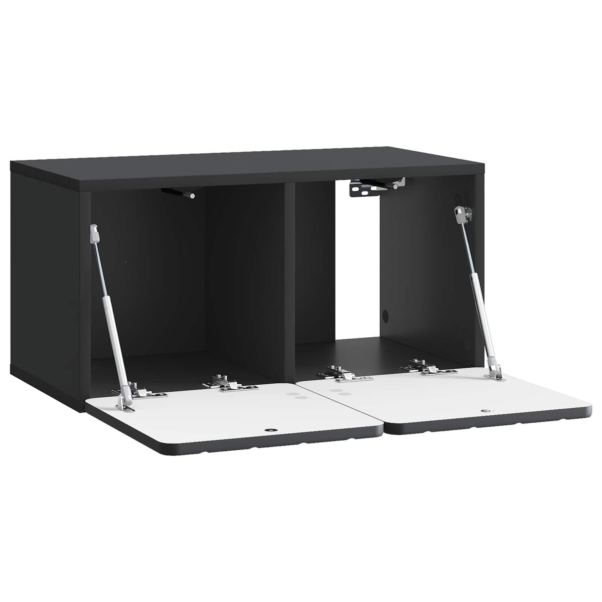 Wandmontierter TV-Schrank 59,5 x 31 x 30 cm Schwarz