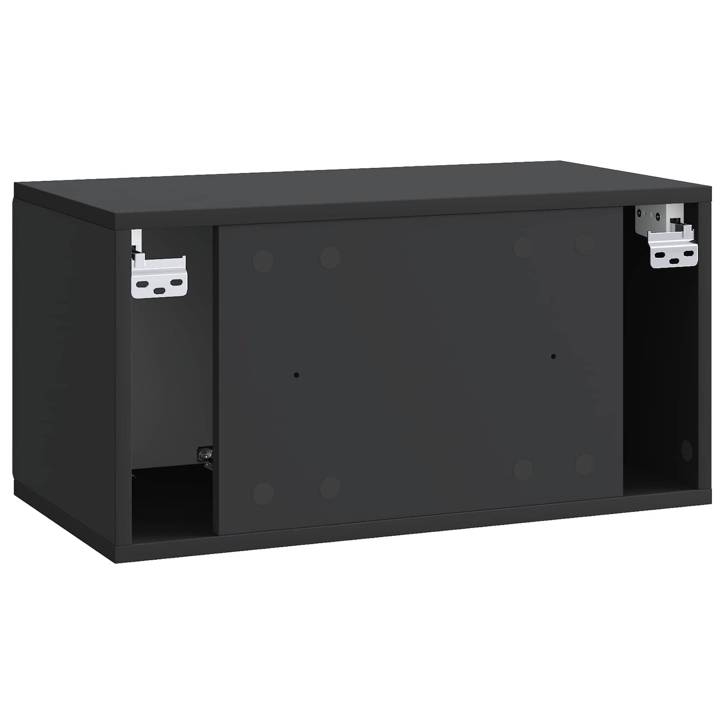 Wandmontierter TV-Schrank 59,5 x 31 x 30 cm Schwarz
