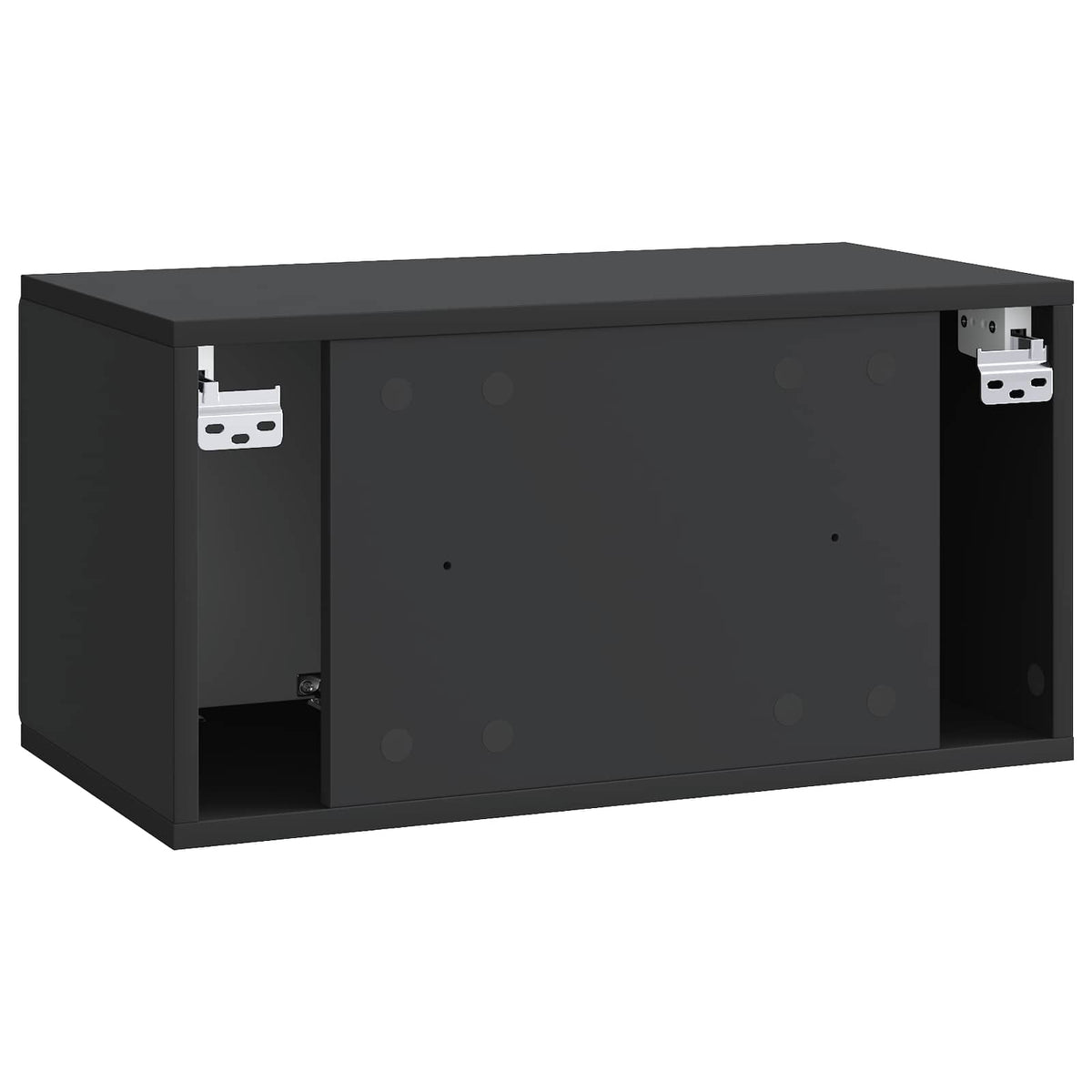 Wandmontierter TV-Schrank 59,5 x 31 x 30 cm Schwarz