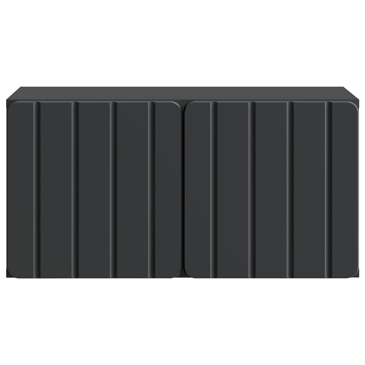 Wandmontierter TV-Schrank 59,5 x 31 x 30 cm Schwarz