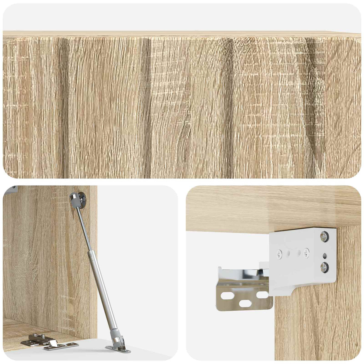 Wandmontierter TV-Schrank 59,5 x 31 x 30 cm Sonoma-Eiche