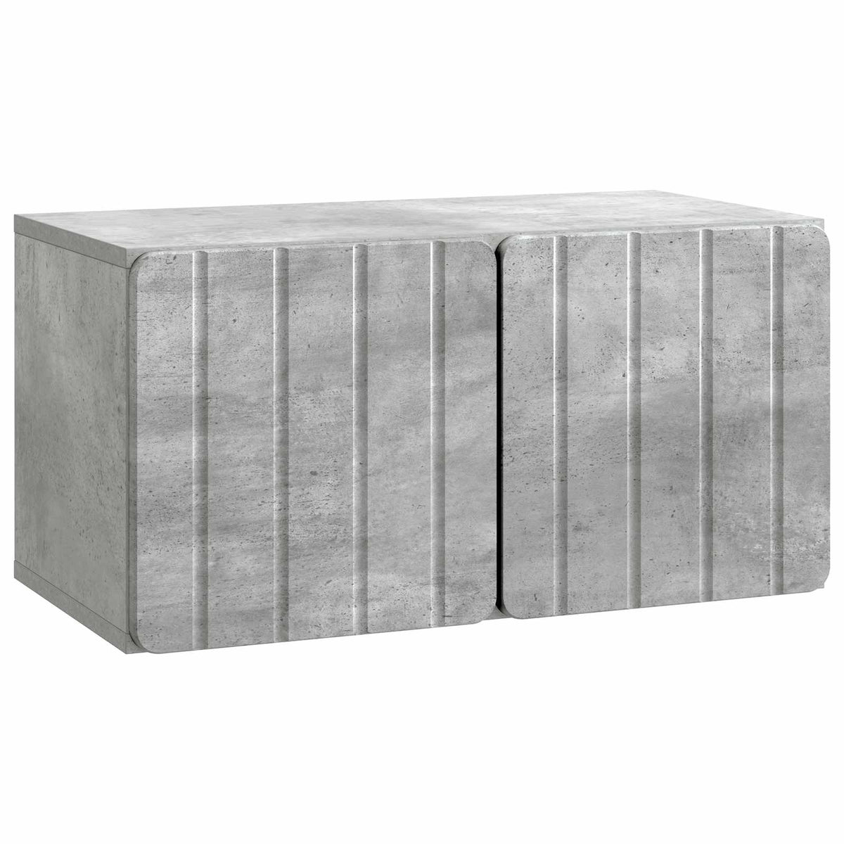 Wandmontierter TV-Schrank 59,5 x 31 x 30 cm Betongrau