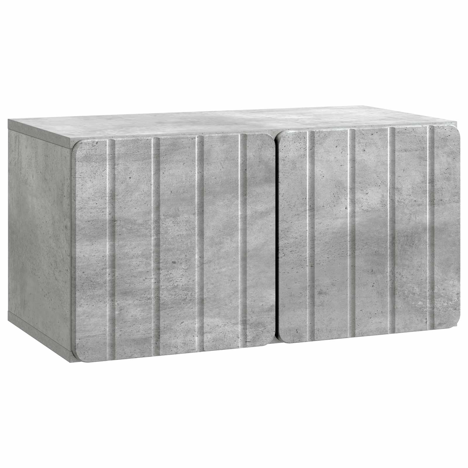 Wandmontierter TV-Schrank 59,5 x 31 x 30 cm Betongrau