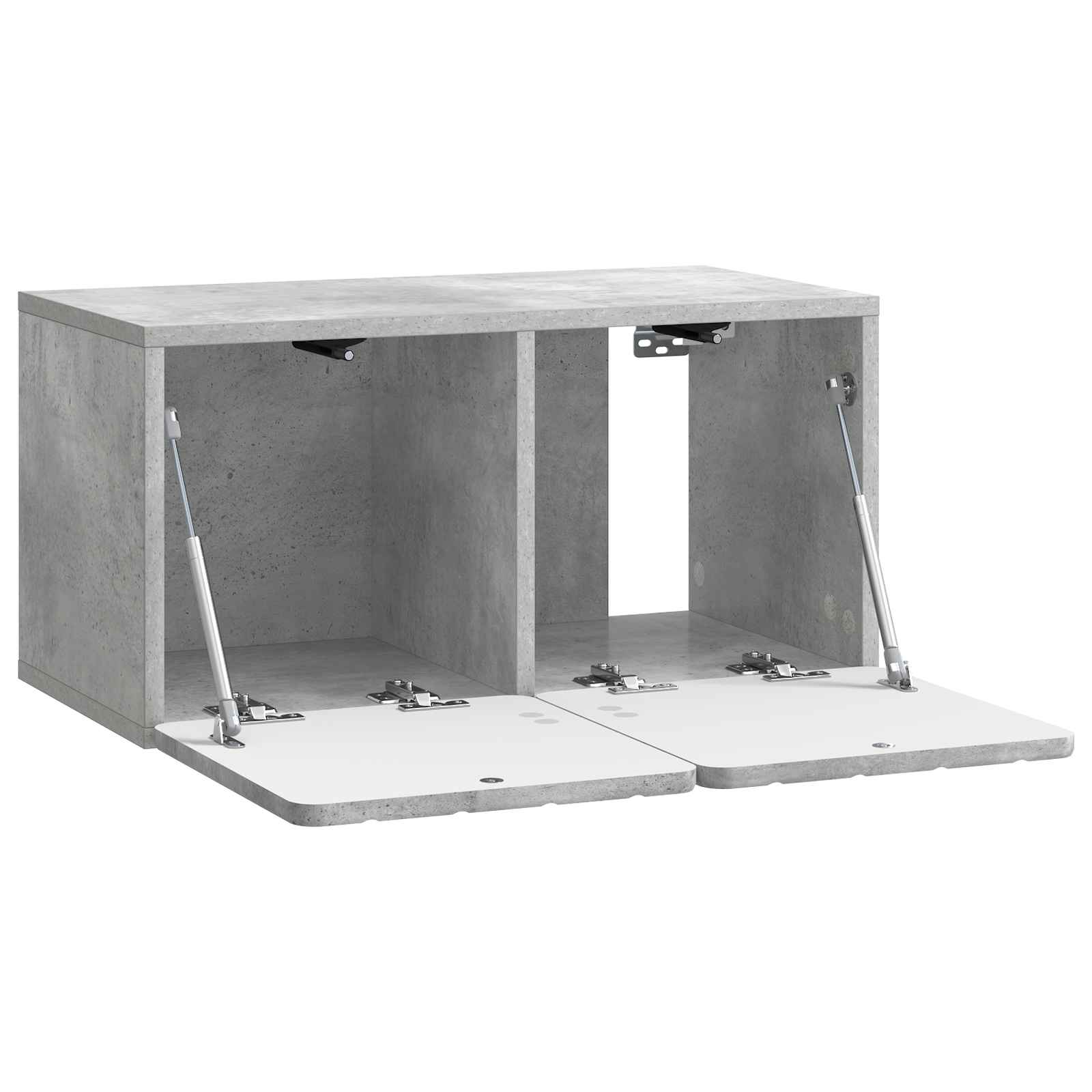 Wandmontierter TV-Schrank 59,5 x 31 x 30 cm Betongrau