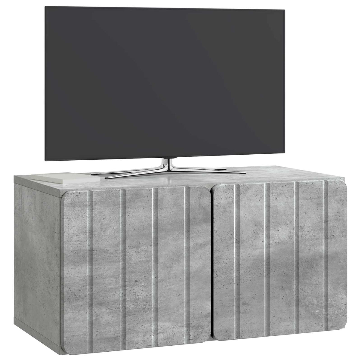 Wandmontierter TV-Schrank 59,5 x 31 x 30 cm Betongrau