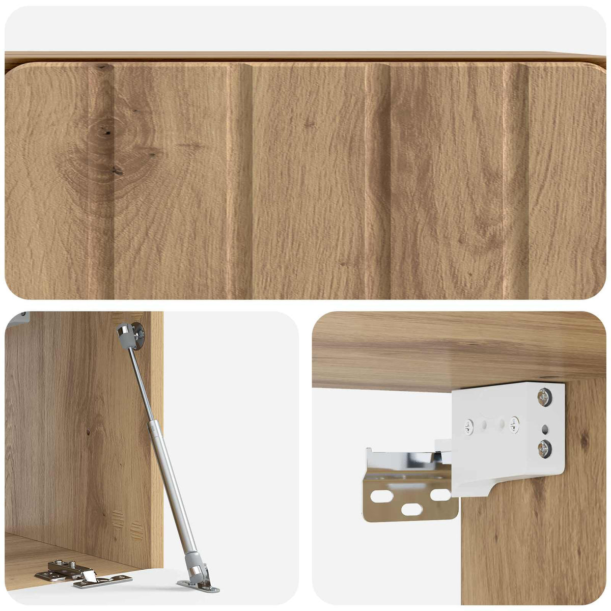 Wandmontierter TV-Schrank 59,5 x 31 x 30 cm Artisan-Eiche