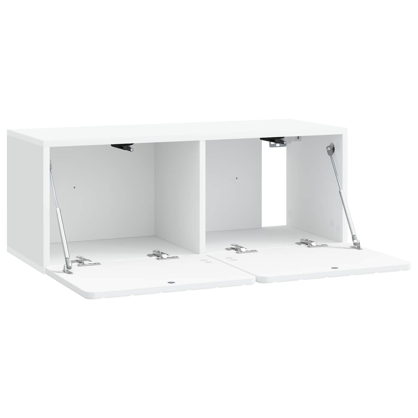 Wandmontierter TV-Schrank 78,5 x 31 x 30 cm Weiß Holzwerkstoff