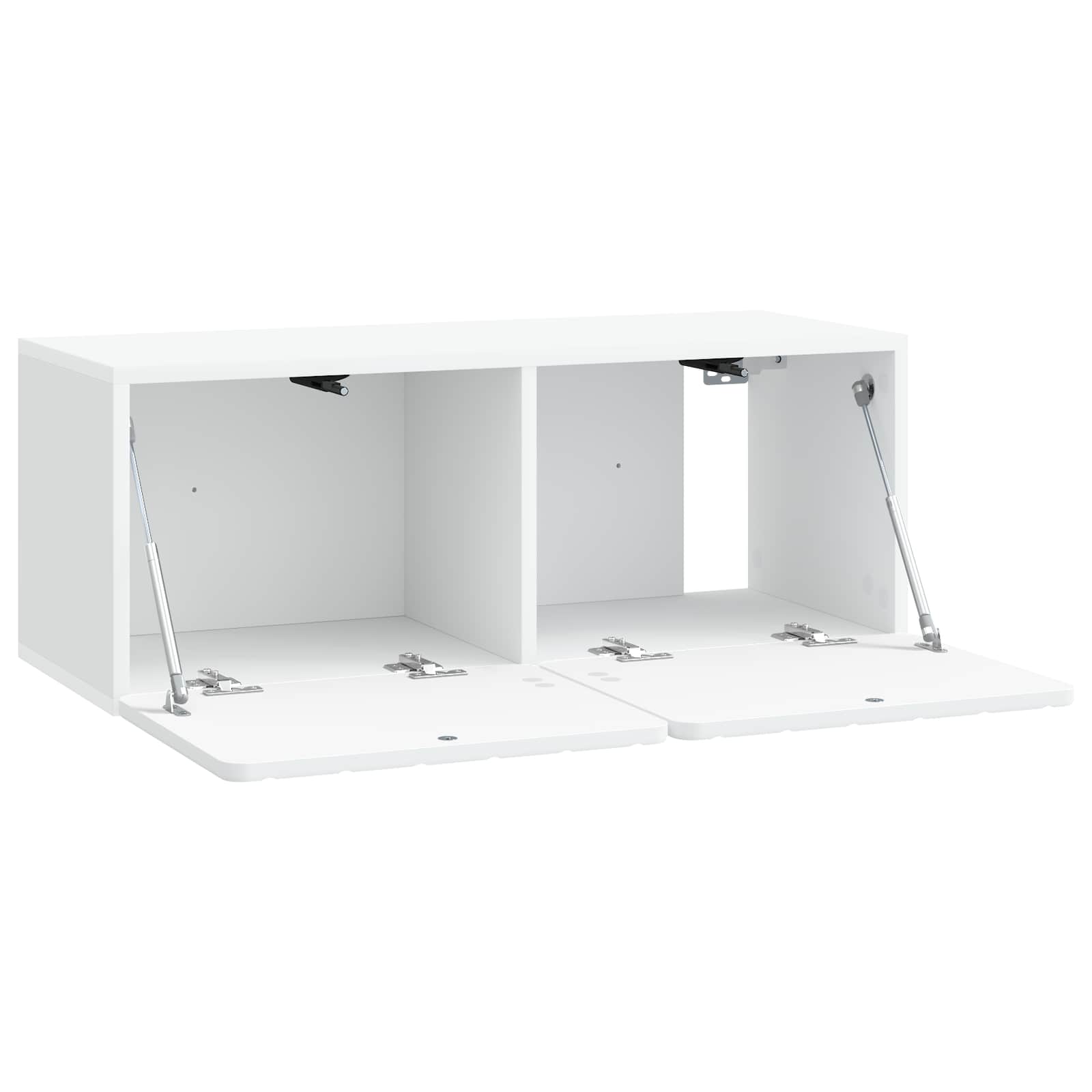 Wandmontierter TV-Schrank 78,5 x 31 x 30 cm Weiß Holzwerkstoff