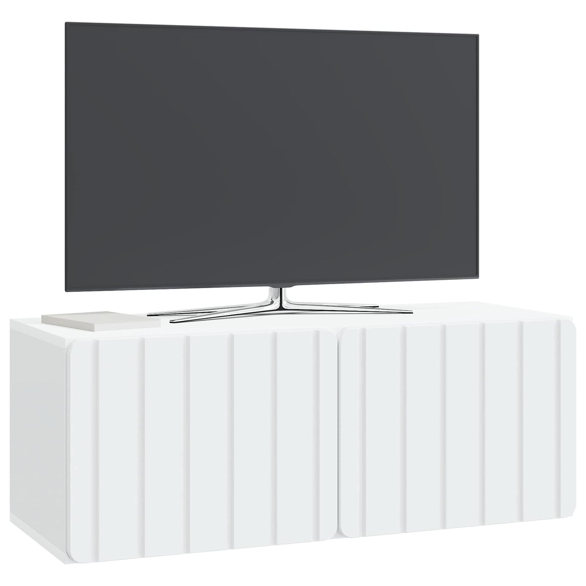 Wandmontierter TV-Schrank 78,5 x 31 x 30 cm Weiß Holzwerkstoff