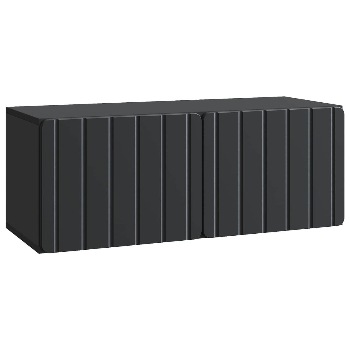 Wandmontierter TV-Schrank 78,5 x 31 x 30 cm Schwarz