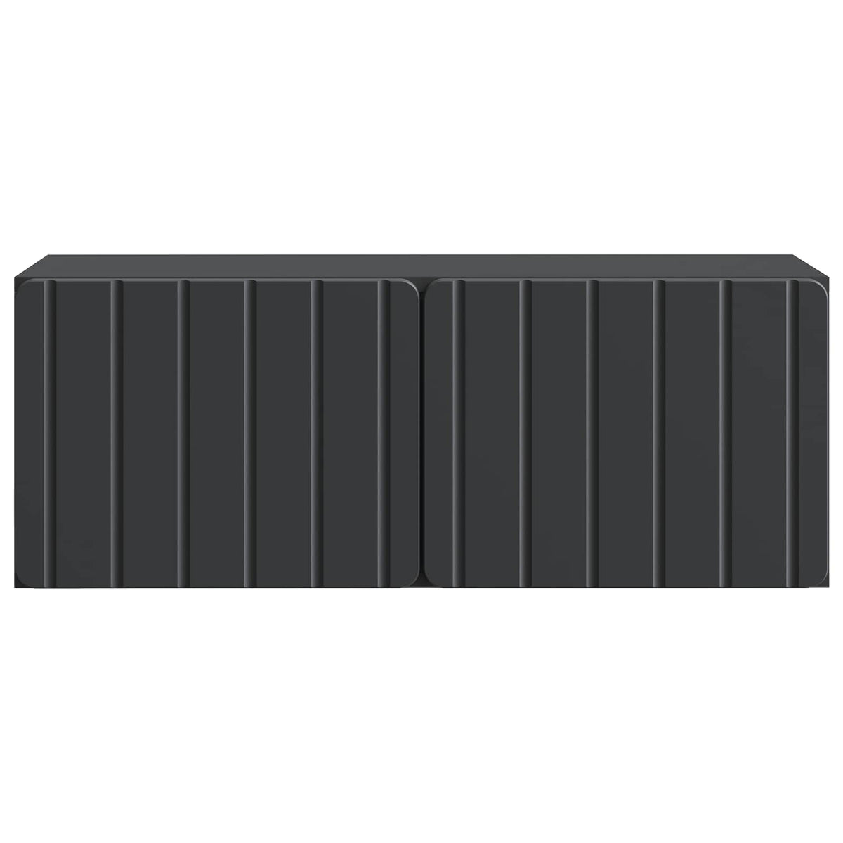 Wandmontierter TV-Schrank 78,5 x 31 x 30 cm Schwarz