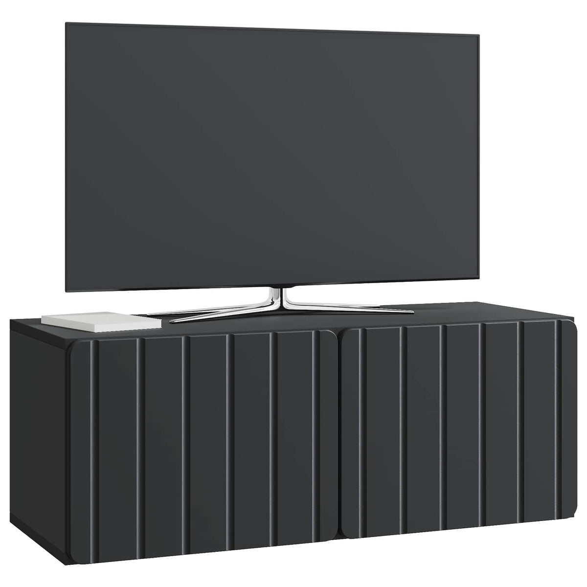 Wandmontierter TV-Schrank 78,5 x 31 x 30 cm Schwarz
