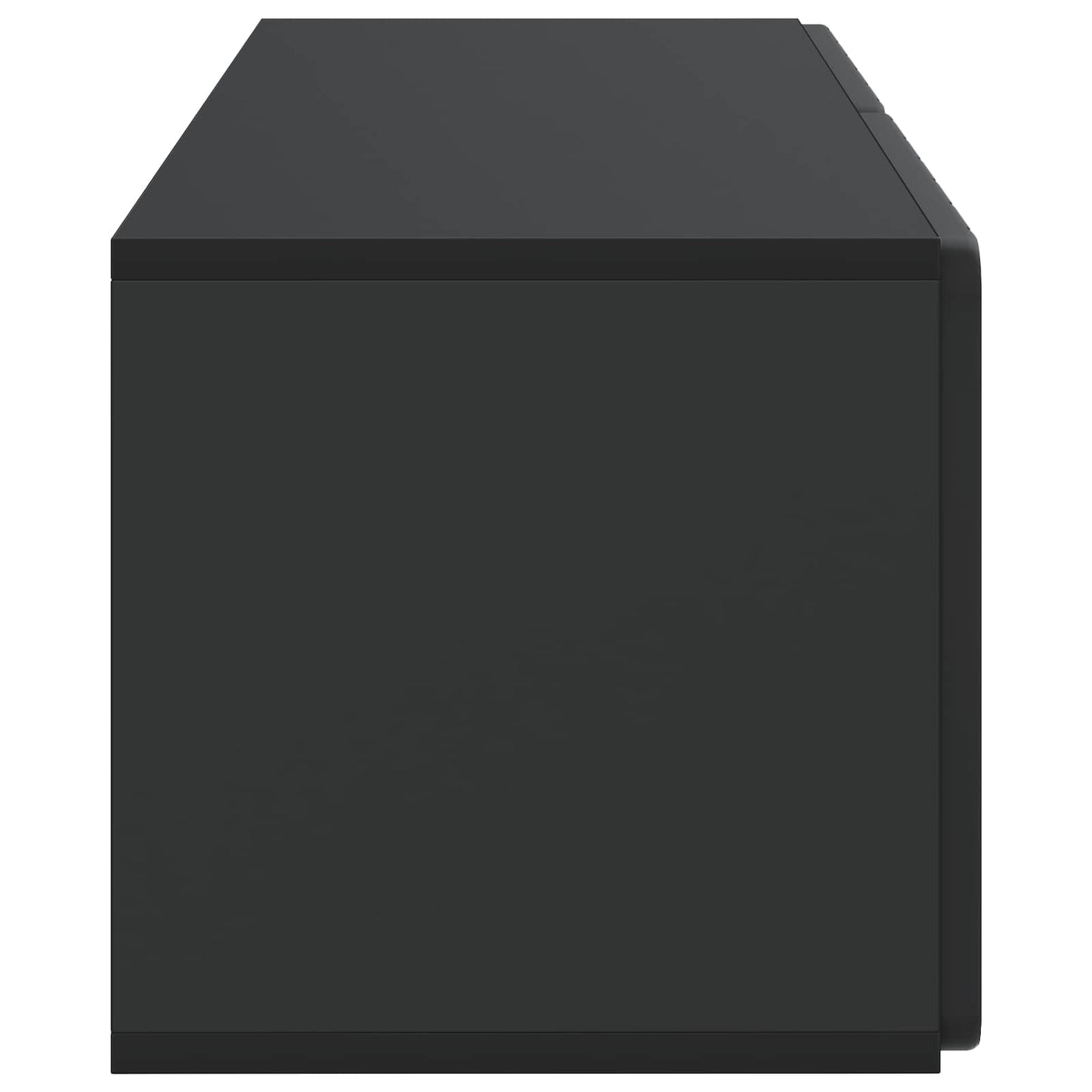 Wandmontierter TV-Schrank 78,5 x 31 x 30 cm Schwarz