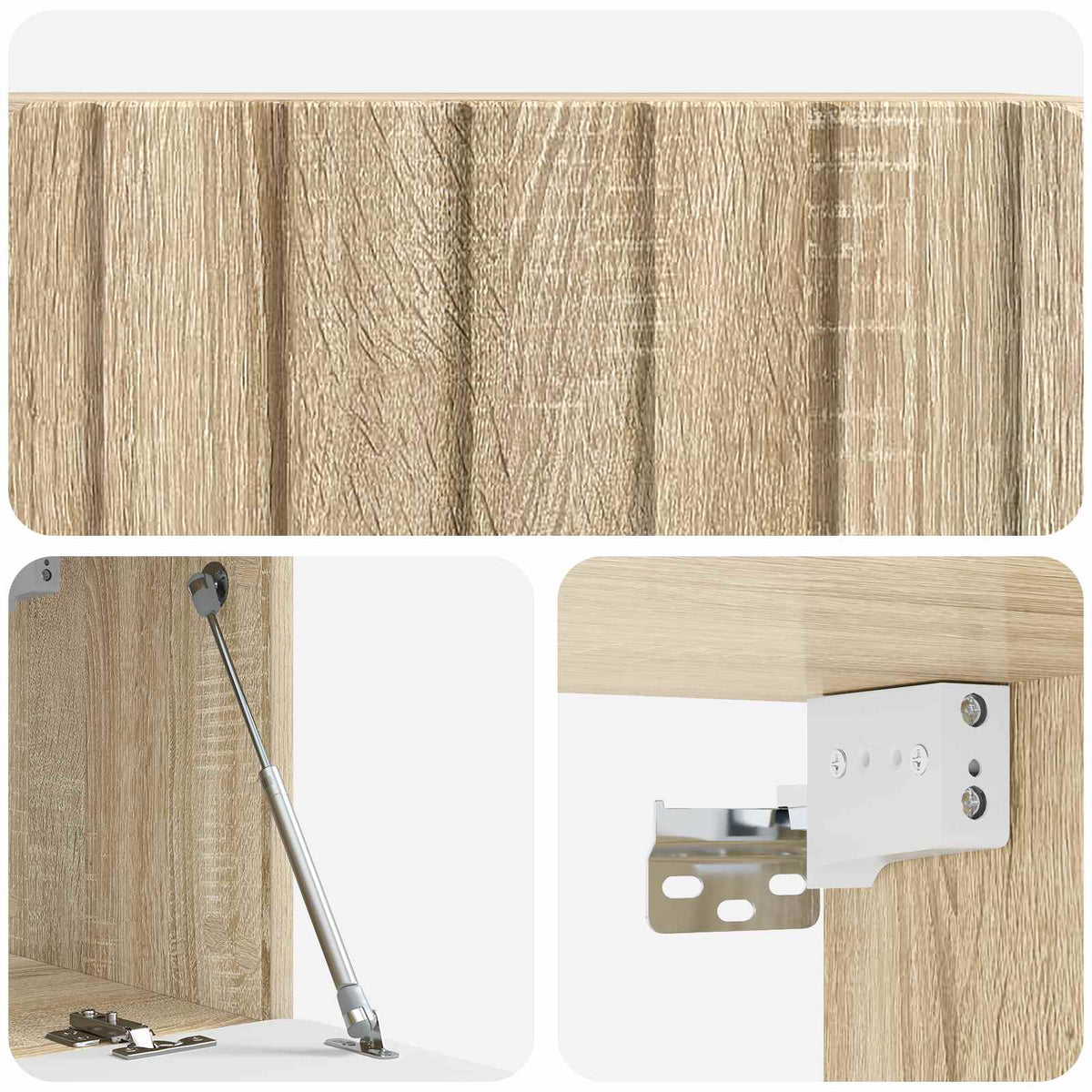 Wandmontierter TV-Schrank 78,5 x 31 x 30 cm Sonoma-Eiche