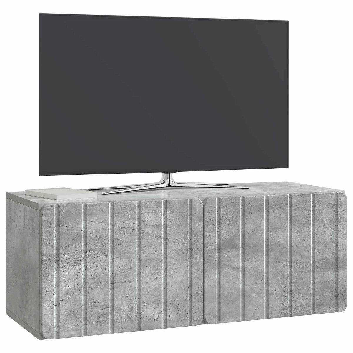 Wandmontierter TV-Schrank 78,5 x 31 x 30 cm Betongrau
