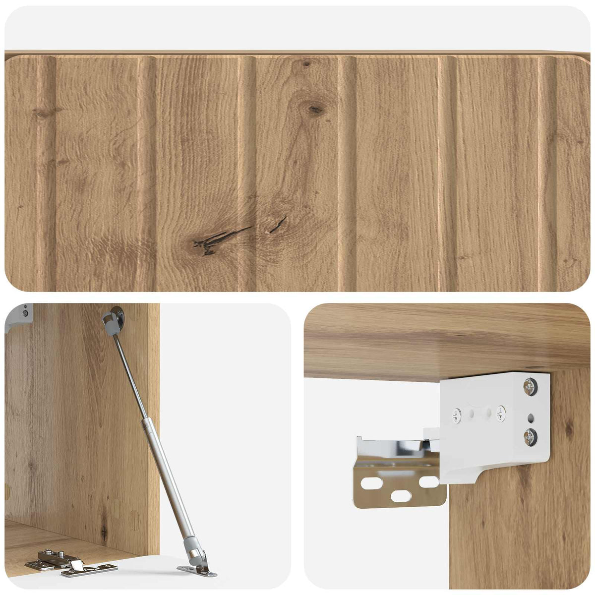 Wandmontierter TV-Schrank 78,5 x 31 x 30 cm Artisan-Eiche