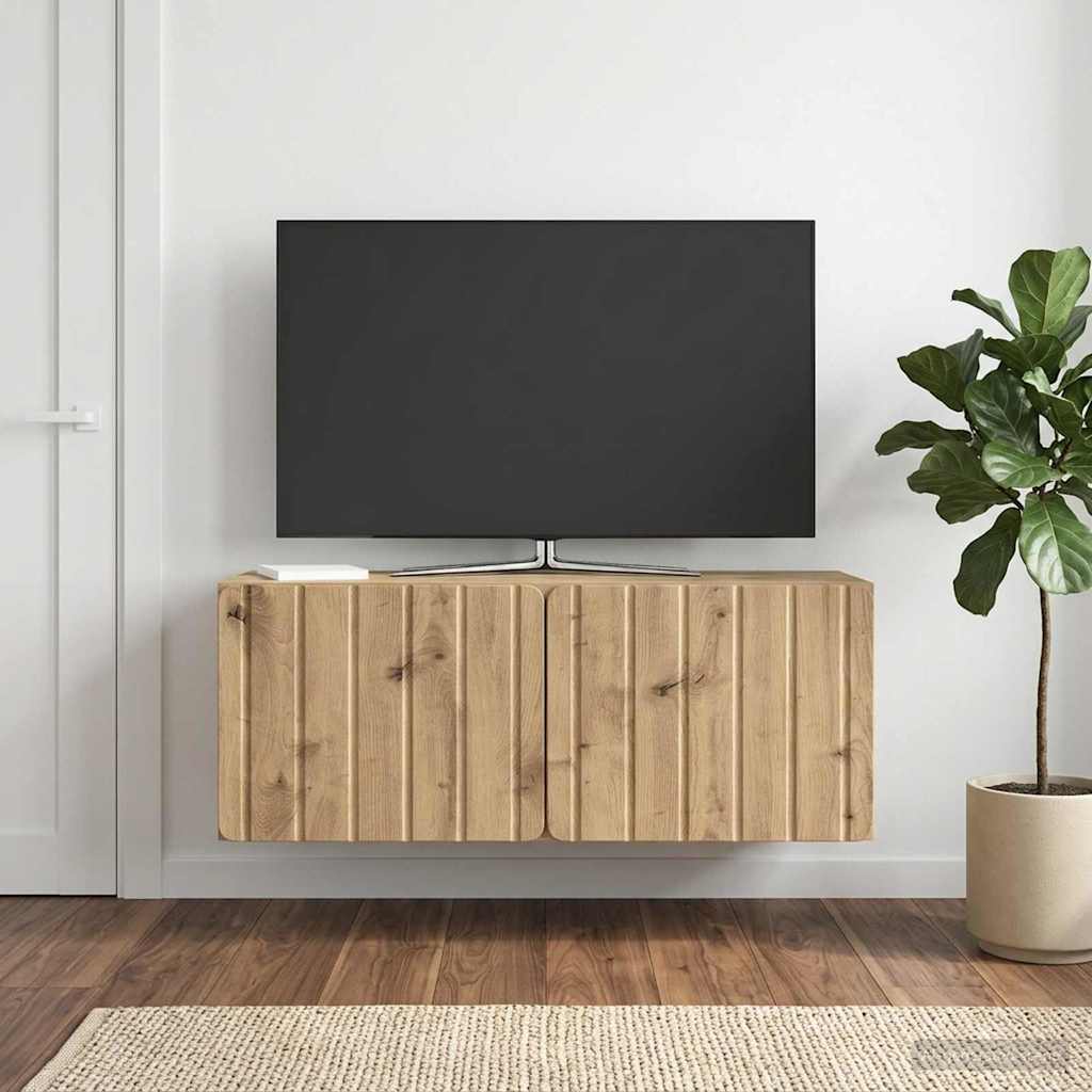 Wandmontierter TV-Schrank 78,5 x 31 x 30 cm Artisan-Eiche